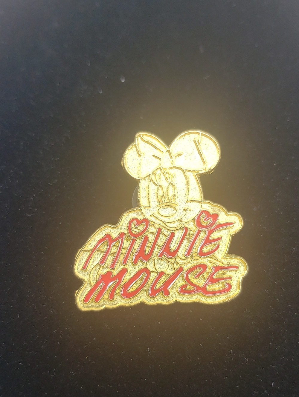 Disney Minnie Mouse Gold Tone Trading Collector Pin